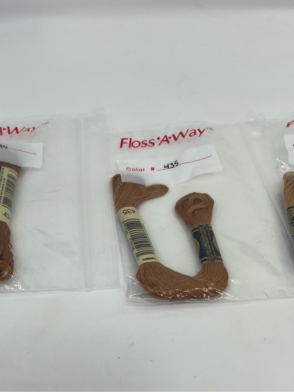 DMC  Cotton Embroidery Cross Stitch Thread Browns 3-434, 1-435, 2/436 New Unused
